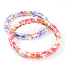 Humming Girl Flower Steering Wheel Cover