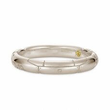 Evangelion Prototype Unit-00 Rei Ayanami 18K White Gold Entry Plug Ring