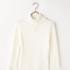 LIZ LISA Flared Sleeve Knit Turtleneck