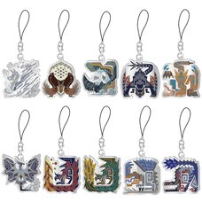 Monster Hunter World: Ice Born Monster Icon Stained Strap Collection Box Set