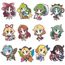Touhou Project Yurutto Touhou Acrylic Keychain Charm Collection