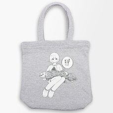 Uemura x PARK Illustrated Gray Tote Bag w/ Dialogue Badge