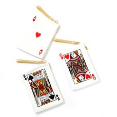 Misfits Embroidered Playing Card Clutch Bag
