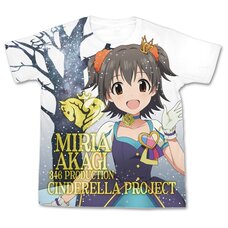 The Idolm@ster Cinderella Girls My First Star!! Miria Akagi Graphic T-Shirt
