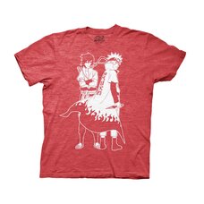 Naruto Shippuden Naruto & Sasuke Outline Adult T-Shirt