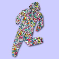 NUEZZZ Party Night All-Over Print Jumpsuit