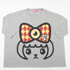 Mameshi-Pamyu-Pamyu British Argyle Mega-Loose T-Shirt (Gray)