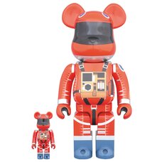 BE@RBRICK 100% & 400% Space Suit Orange Ver.