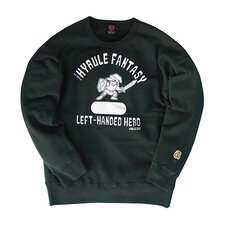 King of Games Legend of Zelda Left-Handed Hero Dark Green Sweatshirt