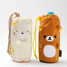 Drawstring Plush Bottle Pouch | Rilakkuma/Sumikko Gurashi
