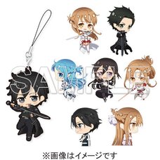 Sword Art Online 10th Anniversary Key Visual Trading Rubber Strap Complete Box Set