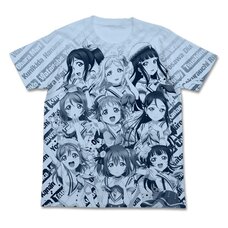 Love Live! Sunshine!! Light Blue Graphic T-Shirt