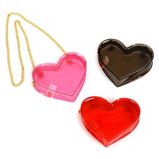 FLAPPER Heart Vinyl Shoulder Bag