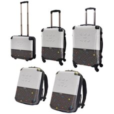 Tetris Art Suitcase & Rucksack Collection: Two-tone (White)