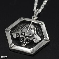 Eva × Hanakarakusa Collaborative Unit-01 Silver Hexagon Pendant