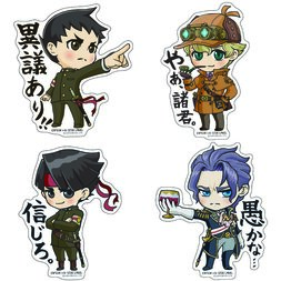 Capcom x B-Side Label Dai Gyakuten Saiban Stickers