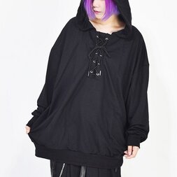 ACDC RAG Chest Lace Pullover Hoodie
