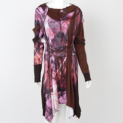 Ozz Conte Grunge Print Dress