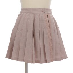 LIZ LISA Checkered Pleated Sukapan Skirt