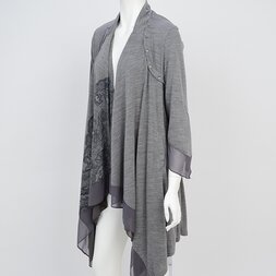 Rozen Kavalier Printed Cache Coeur Cardigan