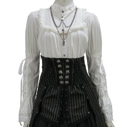 Ozz Oneste Lace-Up Sleeve Blouse
