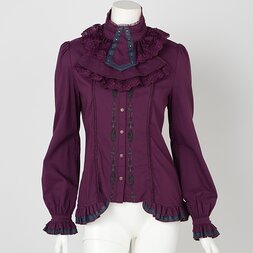 Rozen Kavalier Collared Embroidered Blouse