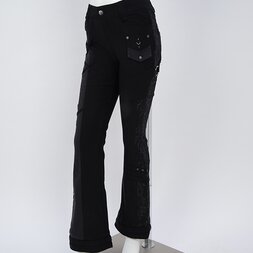 Ozz Croce Crack Print Bootcut Pants