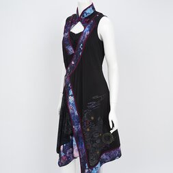 Ozz Oneste Moonlight Water Lily Cache Coeur Dress