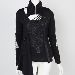 Ozz Croce Gear Print High-Neck Shirt