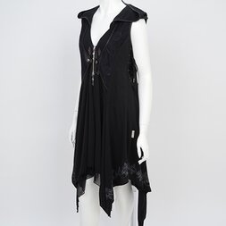 Rozen Kavalier Sleeveless Hooded Cardigan