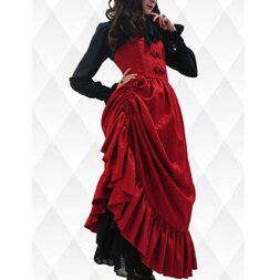 Atelier Pierrot Chinese-Style Button Long Corset Dress