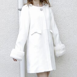 LIZ LISA Hooded Faux Fur Coat