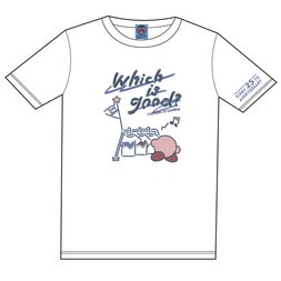 The King of Games Kirby 25th Anniversary Which Is Good? White T-Shirt w/ Plush Mascot