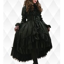 Atelier Pierrot Cummerbund Chiffon Jumper Skirt