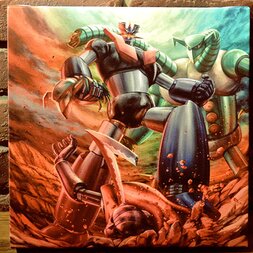 Mazinger Z Chara Fine Graph Print (Square)
