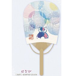 Natsume's Book of Friends Nyanko-sensei Fireworks Oval Fan