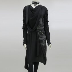 Ozz Conte Samurai 7 Dragon Print Drape Dress