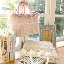 LIZ LISA Tulle Basket-Style Bag
