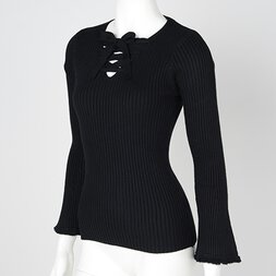 Ozz Oneste Lace-Up Ribbed Cutsew