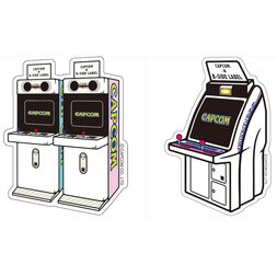 Capcom x B-Side Label Arcade Machine Stickers