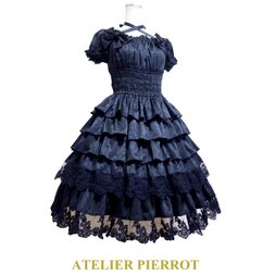 ATELIER PIERROT Classic Rose Puff Dress