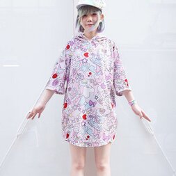 ACDC RAG Cake Short Sleeve Hoodie Dress