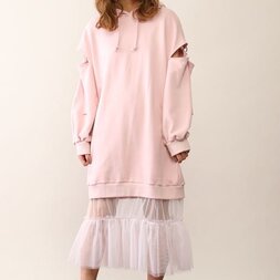 Honey Salon Shoulder Slit Docking Dress