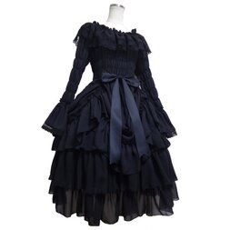 Atelier Pierrot Chiffon Bustle Dress