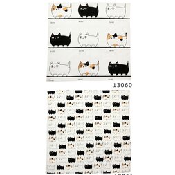 Three Cat Siblings Small Furoshiki Wrapping Cloths