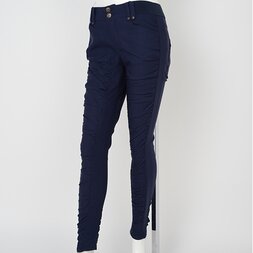 Ozz Oneste Rose Embroidered Gathered Skinny Pants