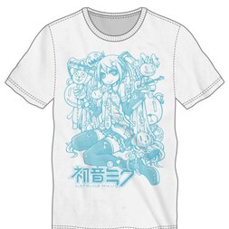 Hatsune Miku Blue Line Art Men's Tee