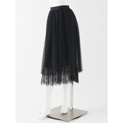 Rozen Kavalier Pleated Mesh Skirt