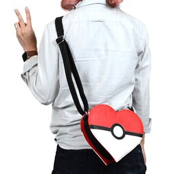 Loungefly x Pokémon Heart-Shaped Poké Ball Crossbody Bag