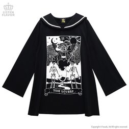 LISTEN FLAVOR The Lovers Long Sleeve Sailor Collar Dress